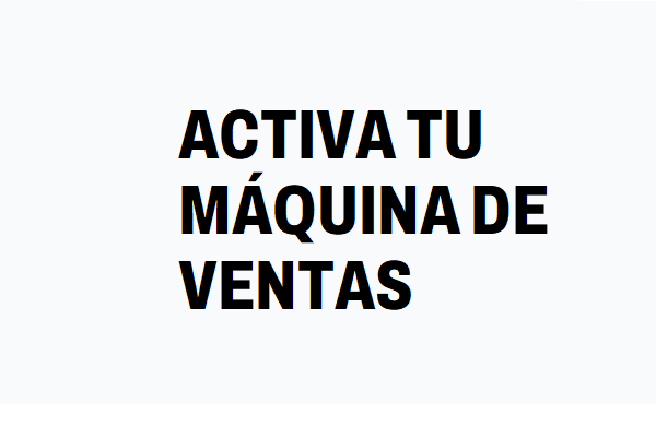 3. Activa tu máquina de ventas